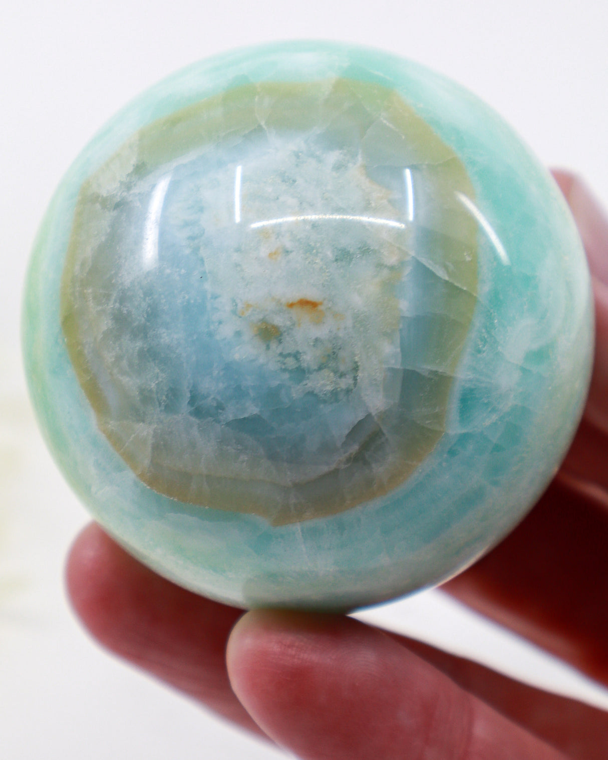 Caribbean Calcite Sphere – Sea of Serenity | 339g