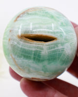 Caribbean Calcite Sphere – Tidal Sanctuary | 276g