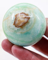 Caribbean Calcite Sphere – Tidal Sanctuary | 276g