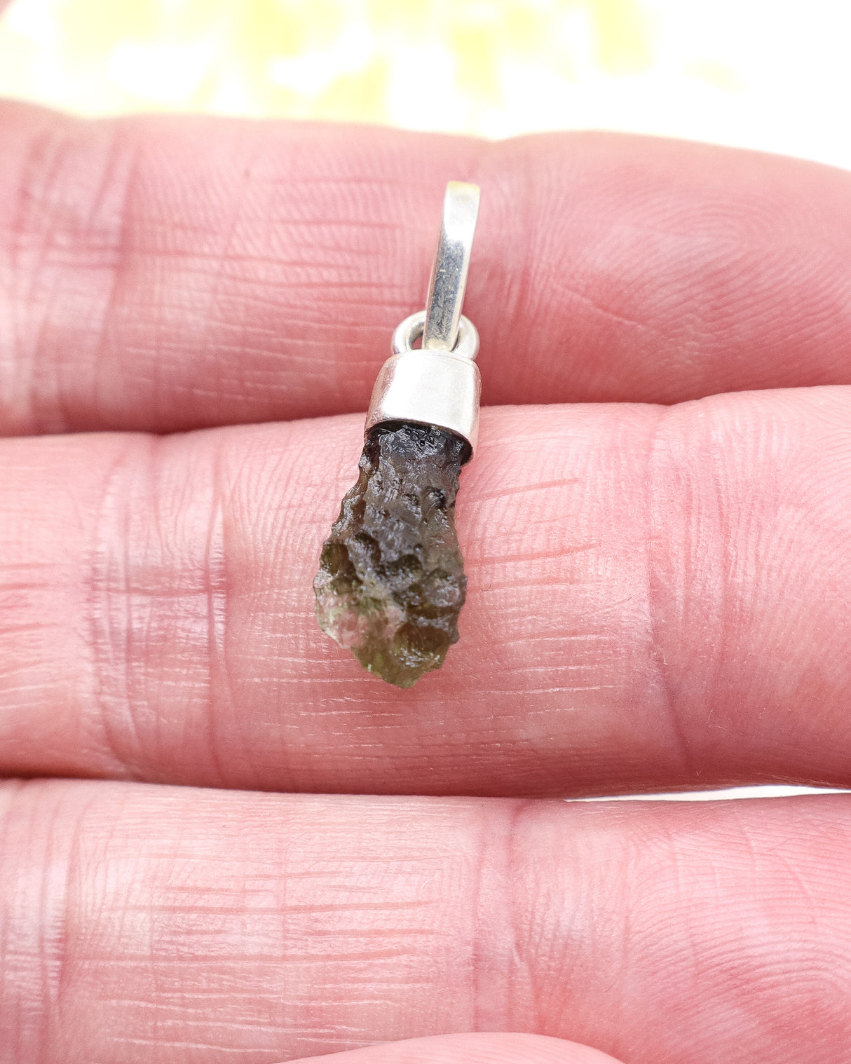 Moldavite Pendant | 1.22g | Spiritual Awakening & Transformation