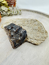 Brown Dravite Tourmaline in Mica – 777g | Rare Stone of Grounding, Protection & Inner Strength