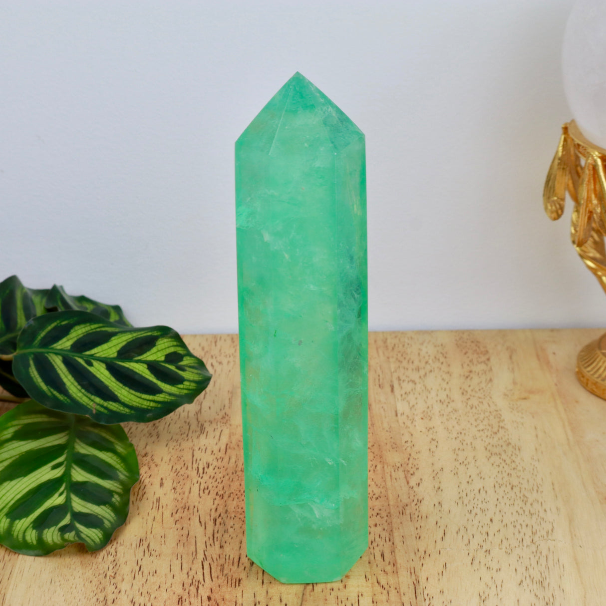 Green Fluorite Tower | 17cm | 565g | Clarity & Focus