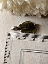Moldavite Silver Pendant #11 2.94g- Transformation & Protection