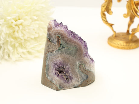 Amethyst Cluster with Natural Banding | 13cm | 777g | Protection & Spiritual Depth