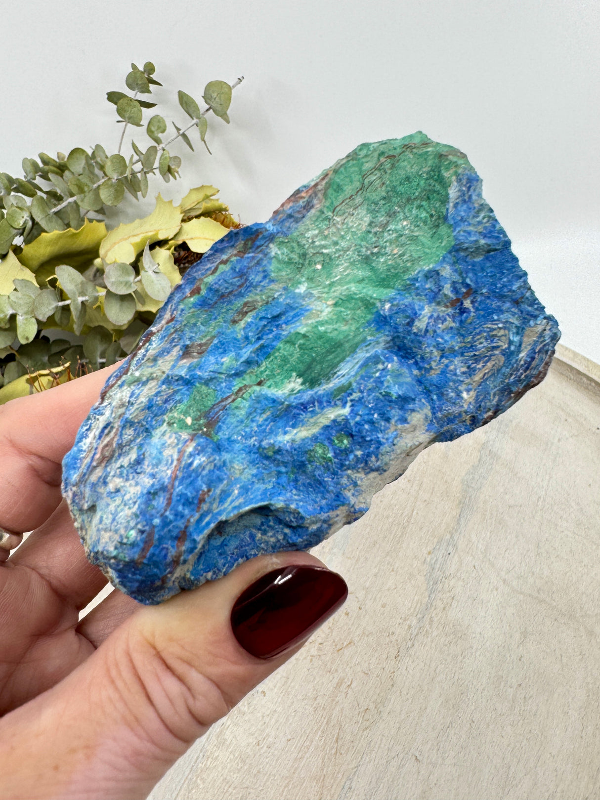 Azurite with Malachite Specimen – 437g – Stone of Emotional Healing, Insight & Transformation
