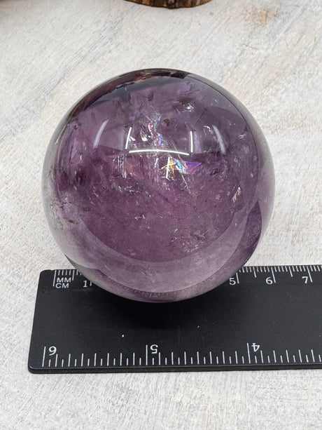 Amethyst Sphere 6cm – Calming Energy for Clarity, Focus & Inner Strength