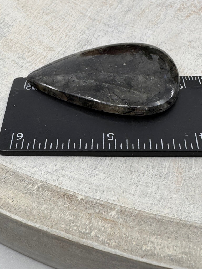 Tourmaline in Quartz Cabochon | Jewellery Making & Protection Stone