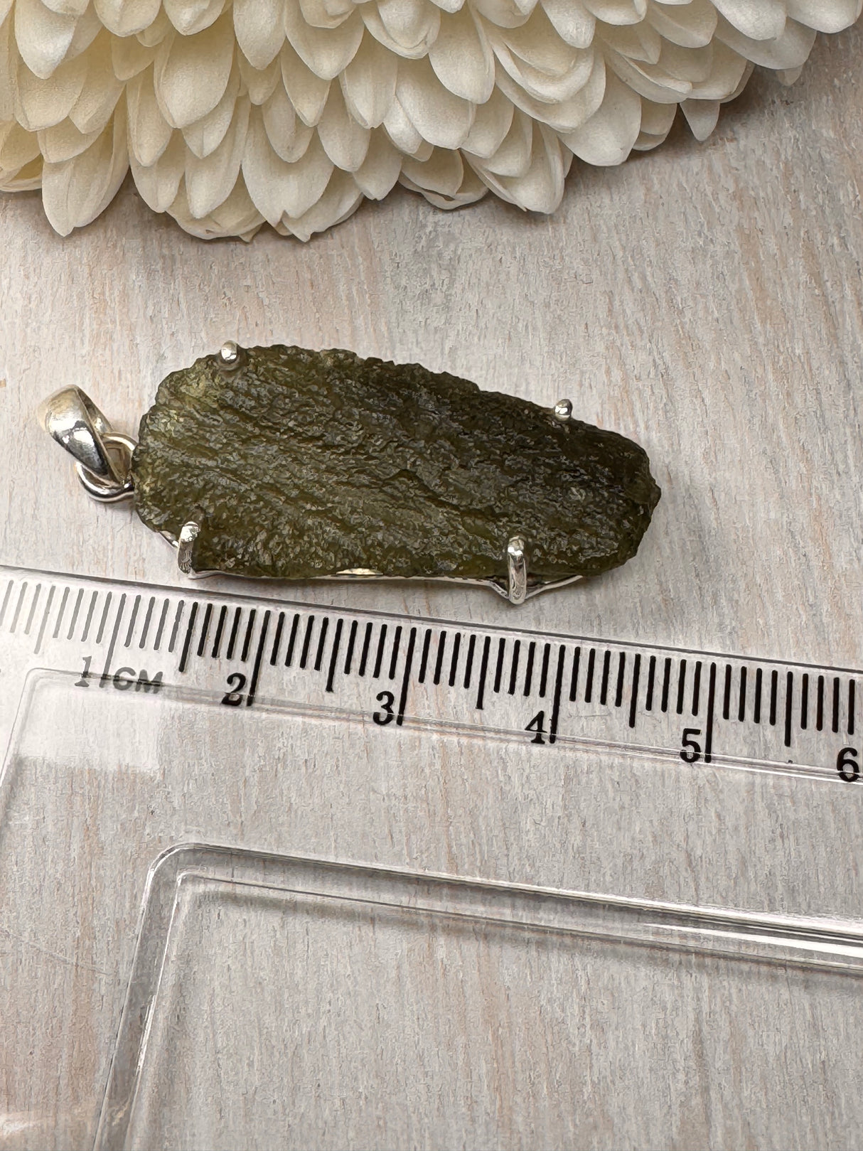 Moldavite Silver Pendant #17 5.76g- Transformation & Protection
