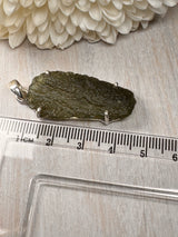 Moldavite Silver Pendant #17 5.76g- Transformation & Protection
