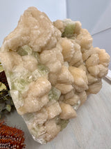 Large Apophyllite Cluster with Peach Stilbite – 5.222kg