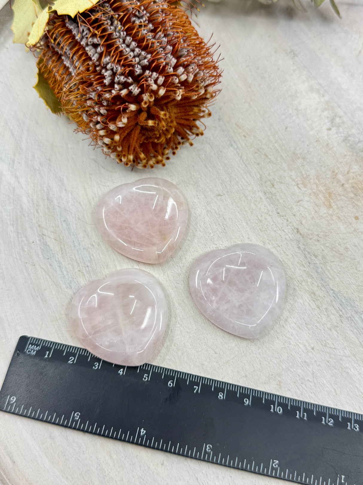 Rose Quartz Heart Worry Stone – Stone of Love, Comfort & Emotional Healing