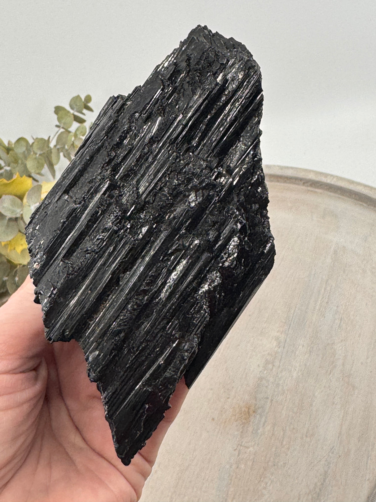 Black Tourmaline Specimen – 663g Protective Crystal