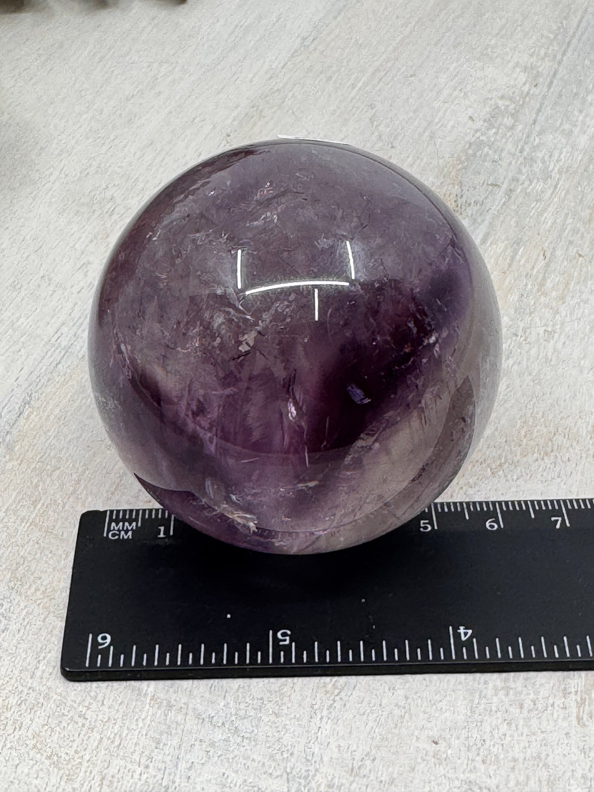 Amethyst Sphere 6cm – Crystal of Peace, Intuition & Spiritual Healing