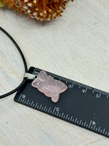 Rose Quartz Owl Pendant – Stone of Love, Wisdom & Emotional Healing