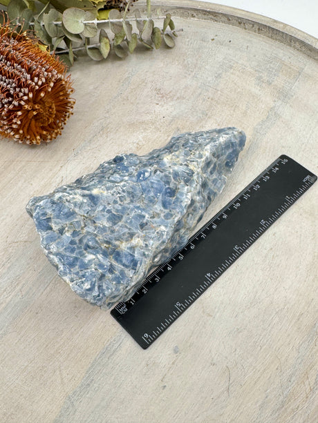 Blue Calcite Natural Chunk 641g – Stone of Calm, Communication & Gentle Healing
