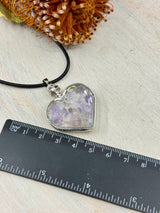 Amethyst Heart Bottle Pendant  – Stone of Calm, Clarity & Spiritual Protection