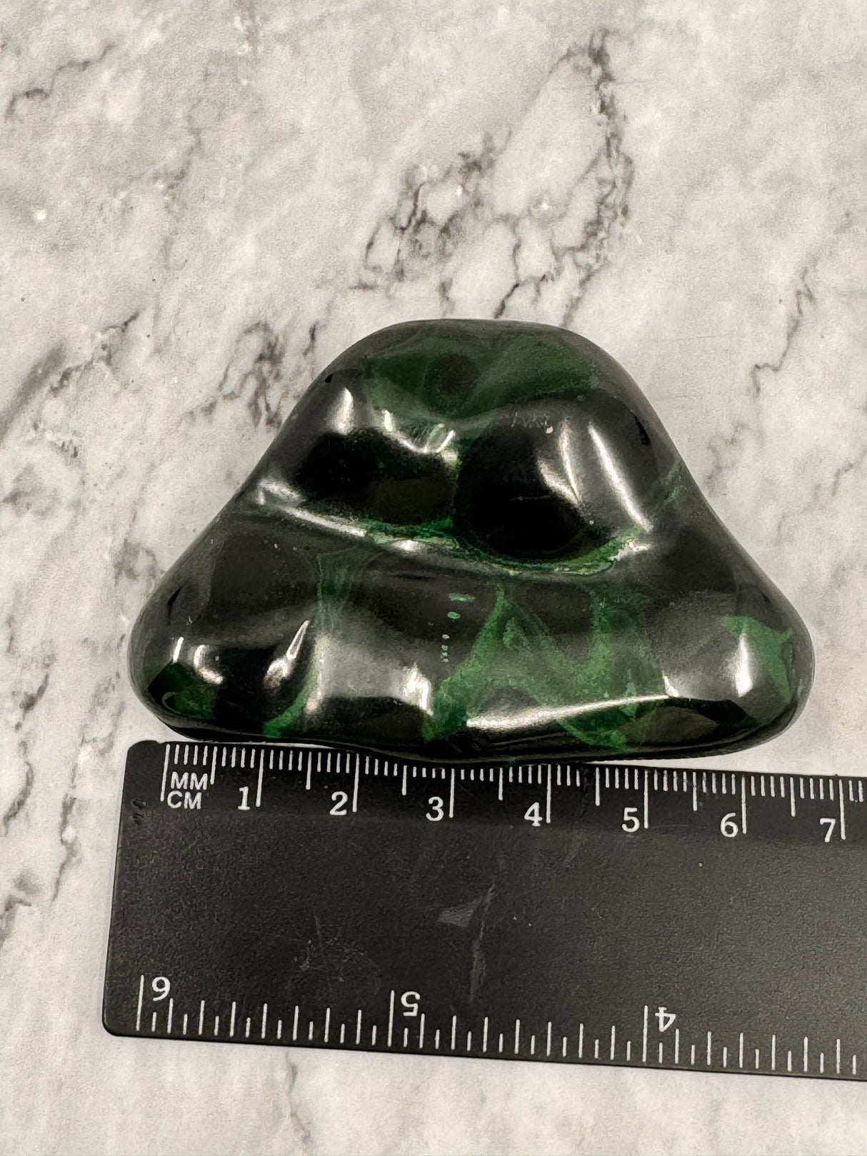 Malachite Polished Specimen 135g - "I choose to radiate love, kindness, and positive energy."