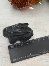 Black Obsidian Rabbit Carving – Crystal of Protection & Renewal