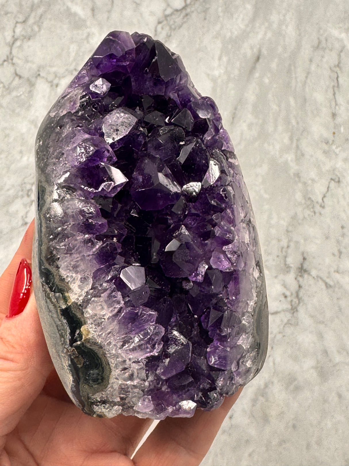 Amethyst Cluster 537g “I trust my intuition and allow it to guide me each day”