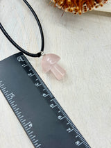 Rose Quartz Mushroom Pendant – Stone of Love, Compassion & Emotional Healing