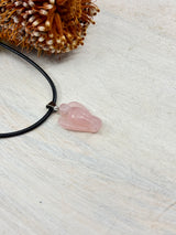 Rose Quartz Angel Pendant – Stone of Love, Comfort & Divine Healing