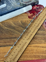 Labradorite Silver Bracelet - “I welcome change and transformation into my life”.