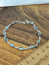 Labradorite Silver Bracelet - “I welcome change and transformation into my life”.