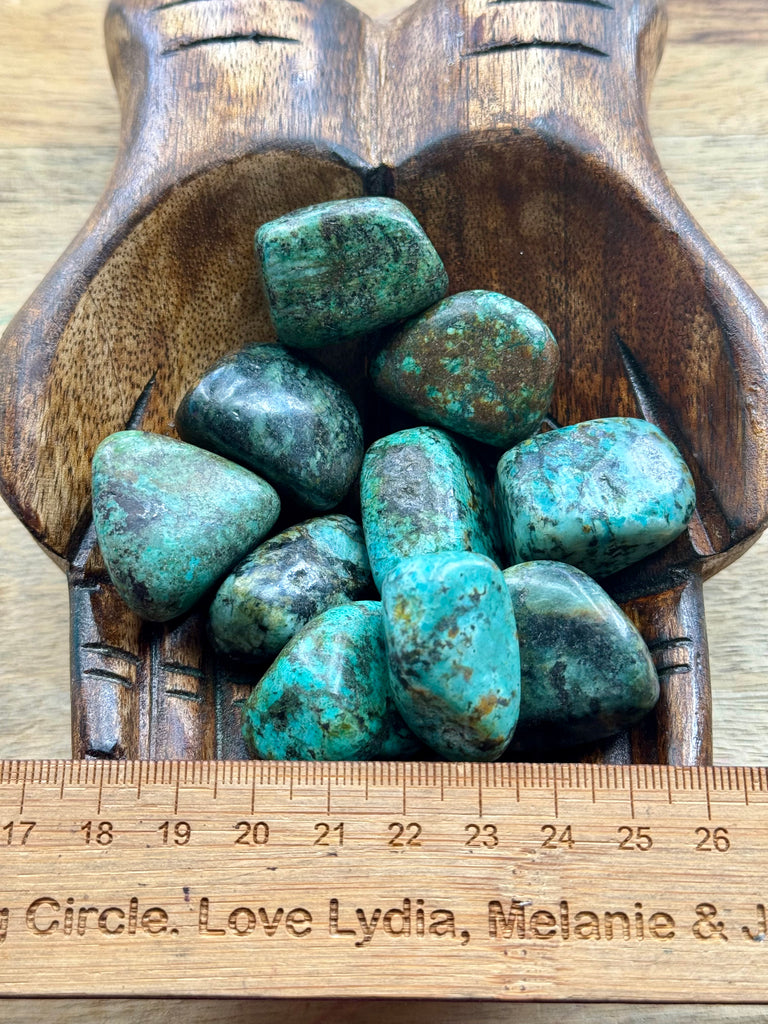 Turquoise African Tumbled - Friendship Peace.