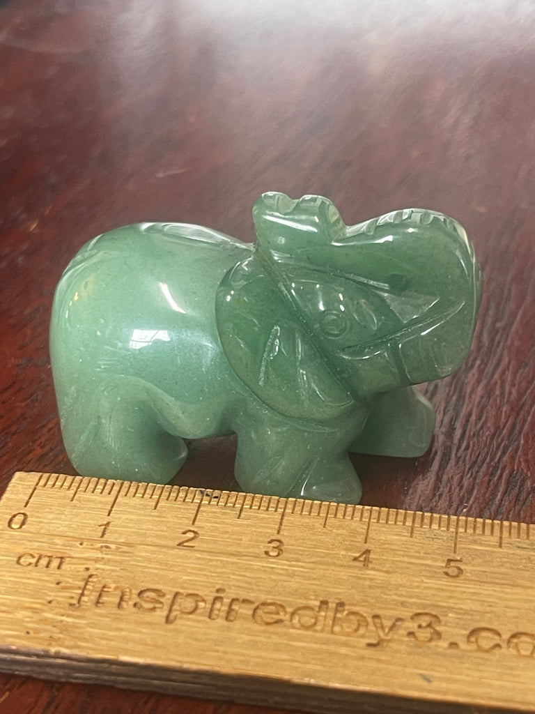 Green Aventurine Elephant  - Good Luck