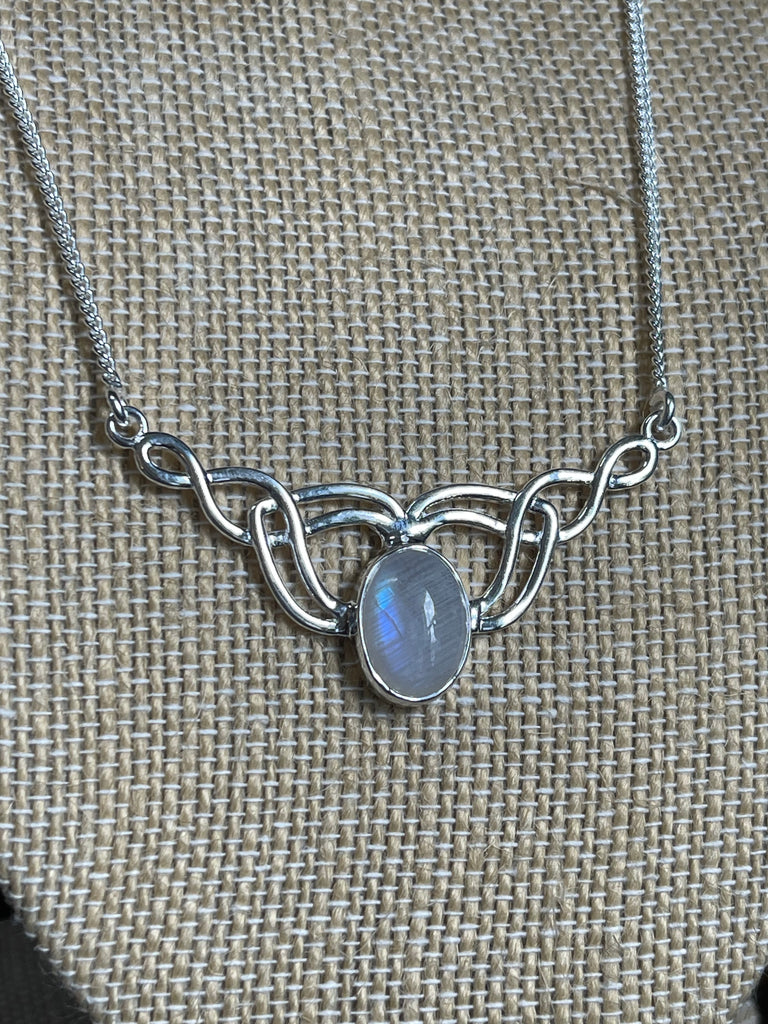 Moonstone Rainbow Necklace - “My mind is open to new possibilities and opportunities”.