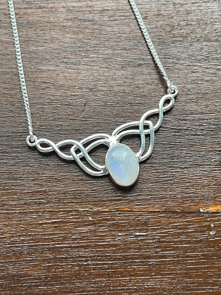 Moonstone Rainbow Necklace - “My mind is open to new possibilities and opportunities”.