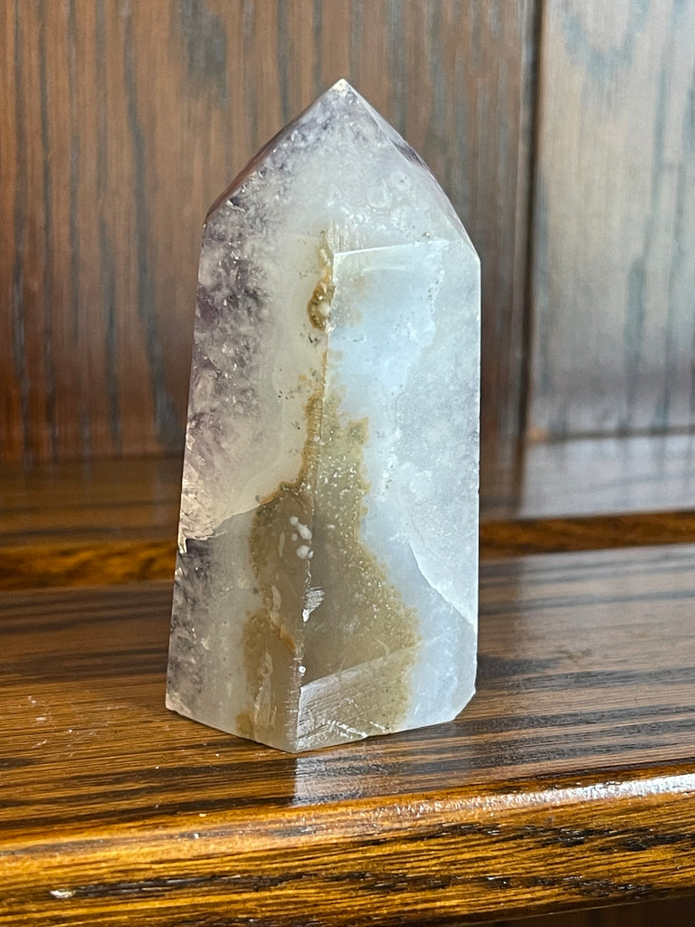 Amethyst Cluster Point A+ with polished back - #1 155g - “I trust my intuition and allow it to guide me each day”’