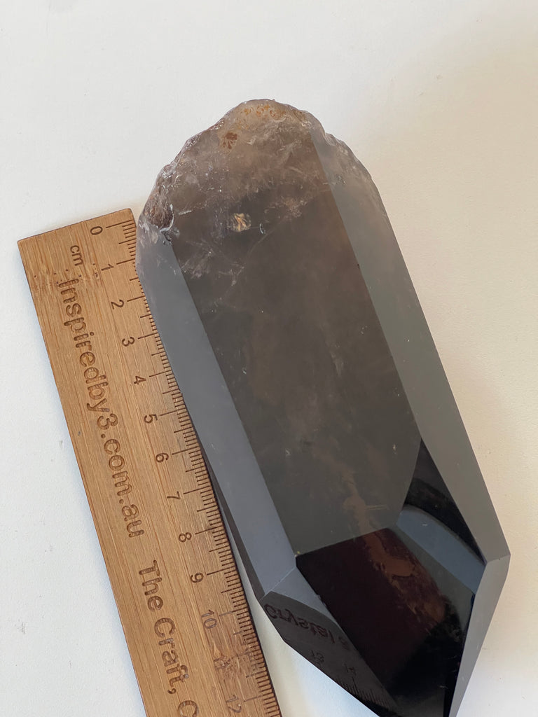 Smoky Quartz A+ Grade Point #3 566g - “My spirit is deeply grounded in the present moment”.
