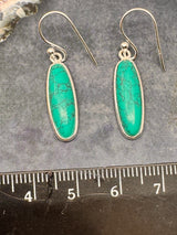 Turquoise Tibet Silver Earrings - "I express myself from a place of calmness, love, and truth."