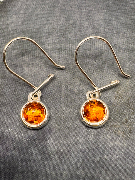 Amber Silver Drop Earring - on Sale Inspired By 3 Australia 
