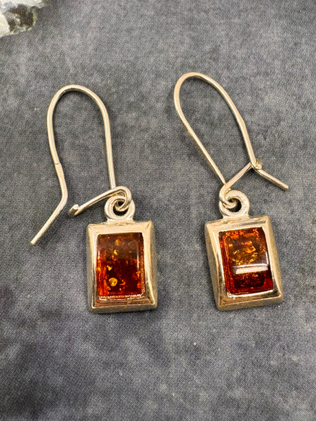 Amber Silver Drop Earrings - on Sale Inspired By 3 Australia 