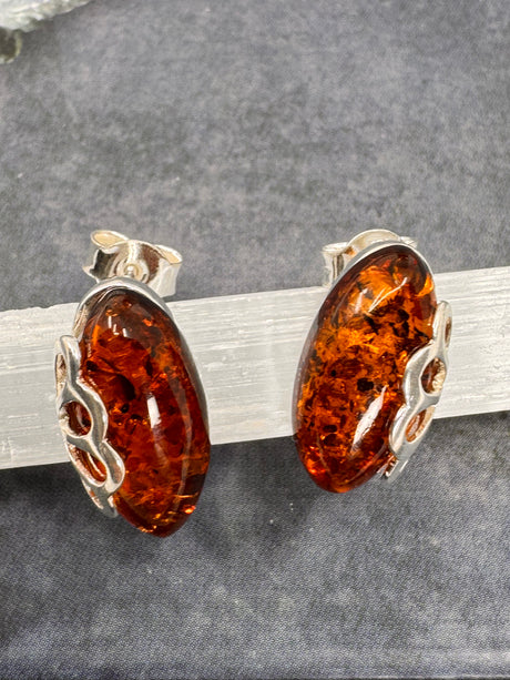 Amber Silver Earrings - on Sale Inspired By 3 Australia 