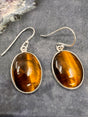 Tiger Eye Silver Drop Earrings - on Sale Inspired By 3 Australia
