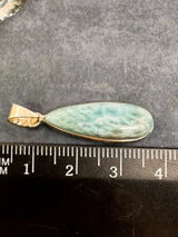 Larimar Silver Pendant & Chain  - "I allow myself to express my inner femininity".