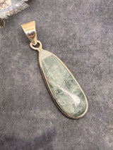 Aquamarine Silver Pendant & Chain  - “I clearly and calmly express my most authentic truth”.