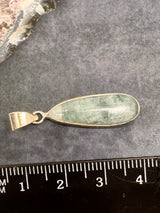 Aquamarine Silver Pendant & Chain  - “I clearly and calmly express my most authentic truth”.
