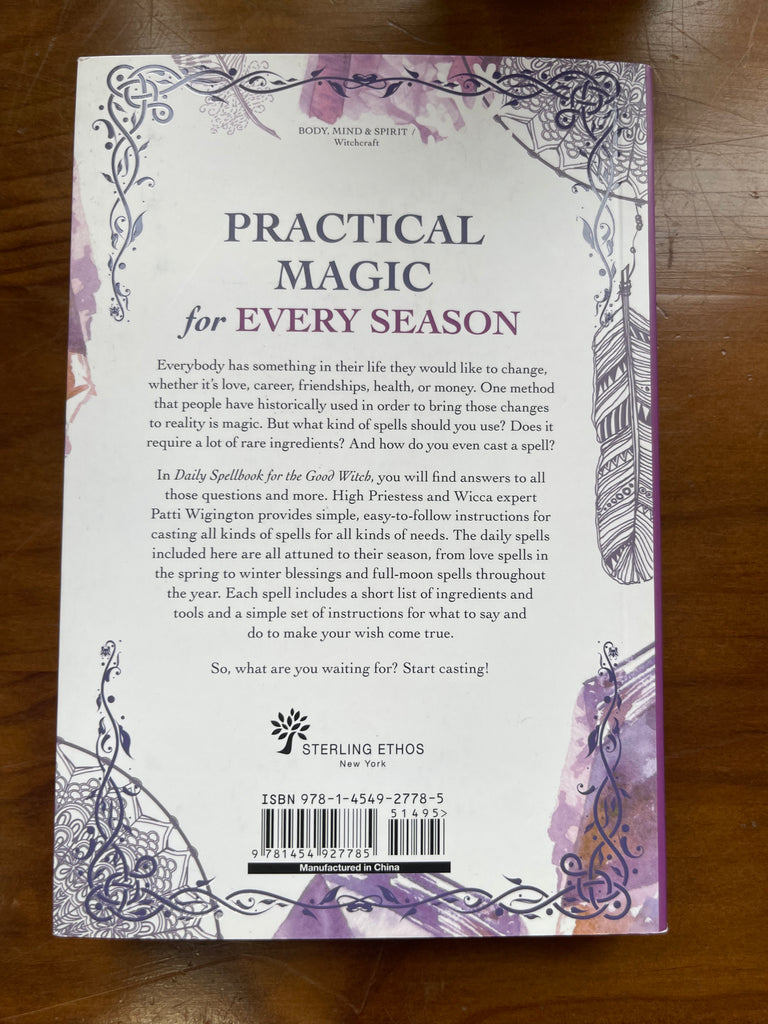 Daily Spellbook for the Good Witch Author : Patti Wigington