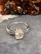 Clear Quartz Ring Size 9 - “I have the power to manifest all my dreams and desires”.