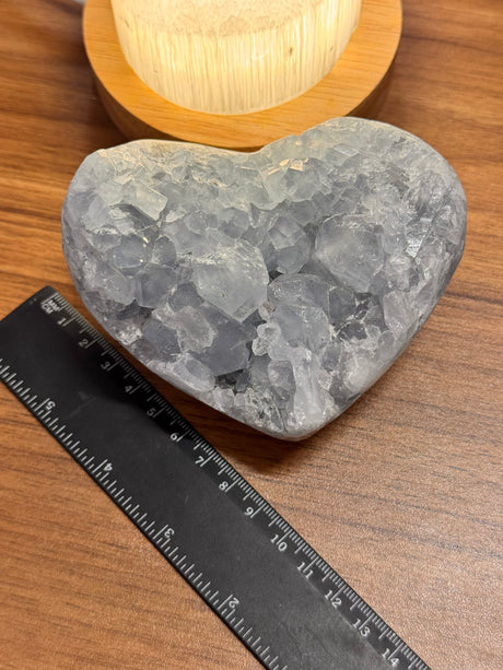 Celestite Heart 951g– Vessel of Divine Peace and Love