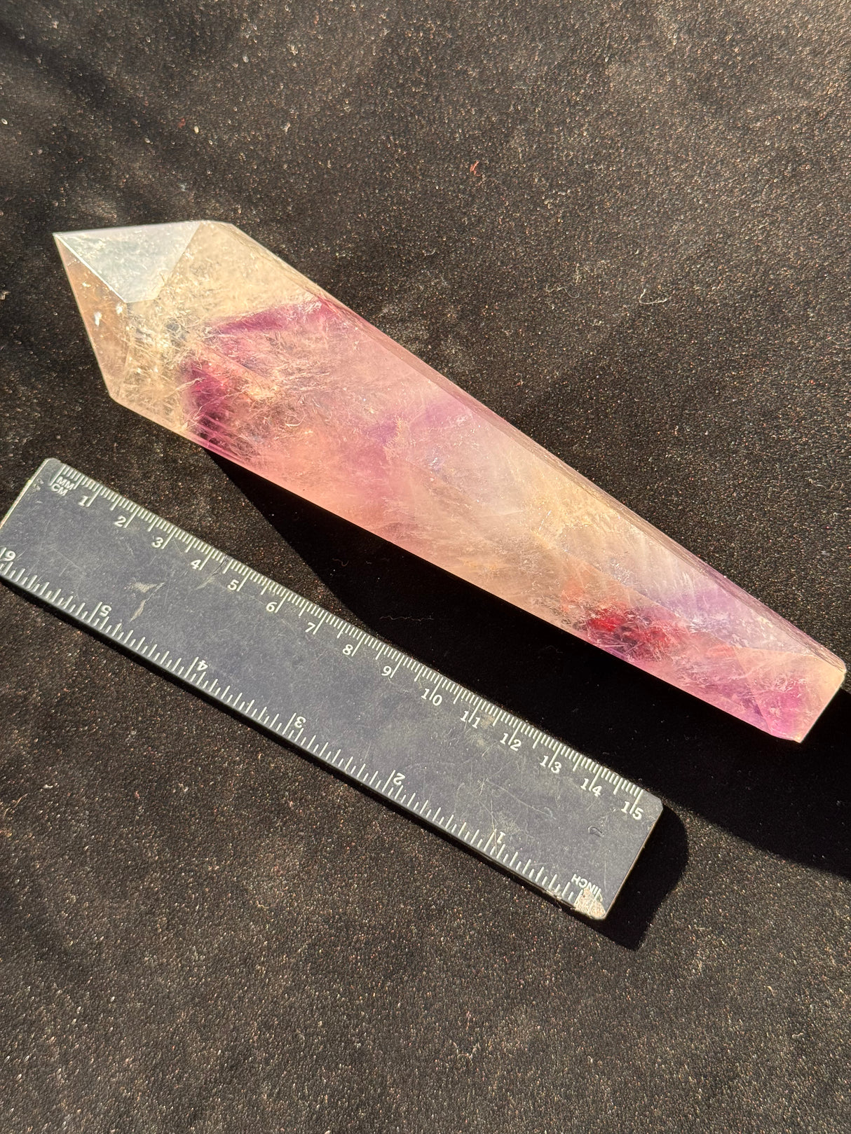 Amethyst Wand 381g – Channel of Divine Calm and Spiritual Insight