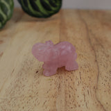 Rose Quartz Elephant Carving – Love, Strength & Gentle Protection