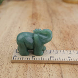 Green Aventurine Elephant Carving – Luck, Prosperity & Heart Healing