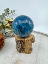 Blue Apatite Sphere 325g (6cm) – Stone of Manifestation, Clarity & Motivation