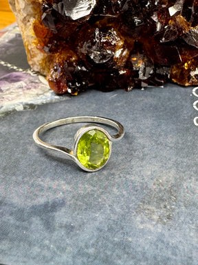 Peridot Silver Ring 