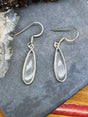 Clear Quartz Silver Drop Earrings - “I have the power to manifest all my dreams and desires”.